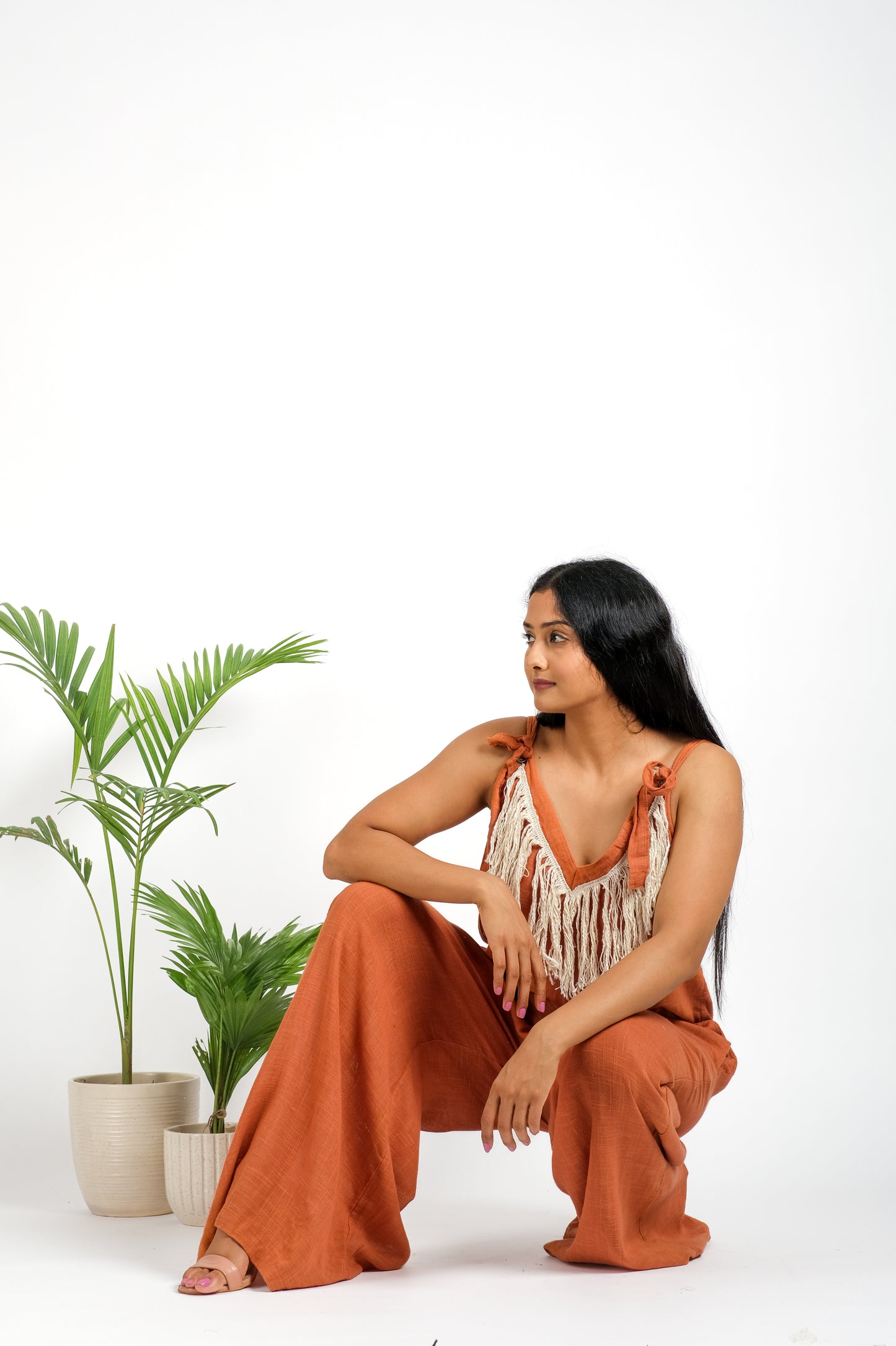 Women's organic cotton boho jump suit